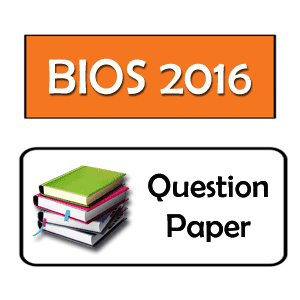 HS Biology Question Paper 2016