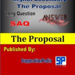 ‘The Proposal’ Question Answer for HS Class 12 | Short, Long Question