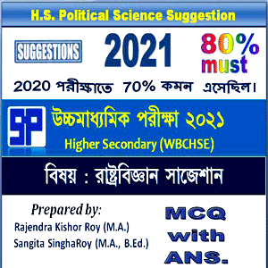 HS Political Science Suggestion 2021 PDF Download for Class 12 - 80%