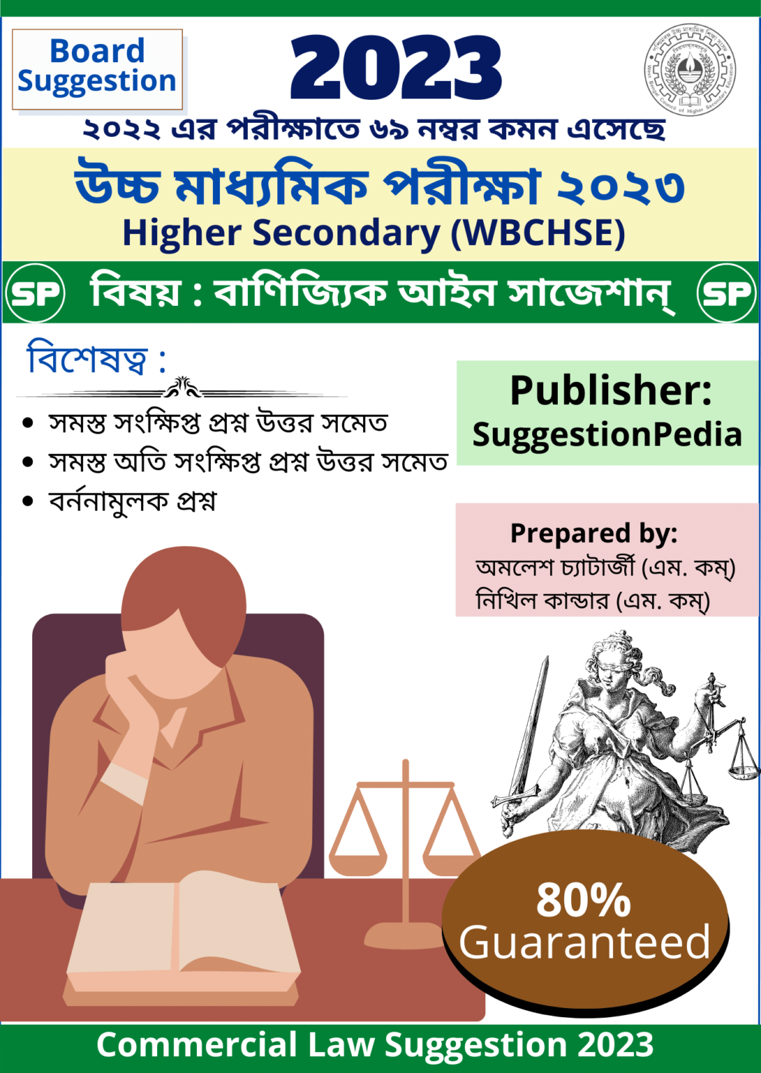 HS Commercial Law Suggestion 2023 Download WBCHSE 90 Must